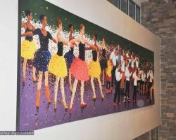 Side View of Brookland Middle School Washington Art Mosaic Commission by DGS.