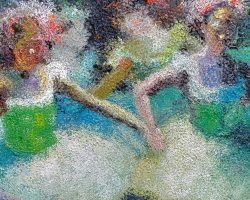 A painting of a group of dancers in Washington DC.
