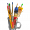 Paint brushes in a glass png clipart featuring artist in DC.